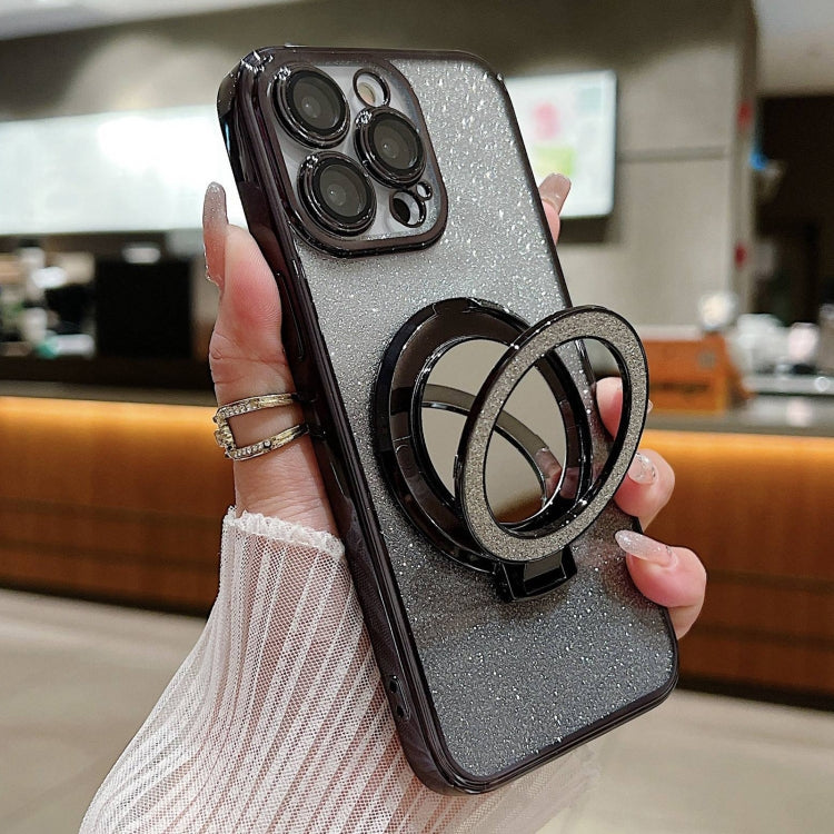 Plated Mirror Holder Gradient Glitter MagSafe Phone Case, For iPhone 16 Pro Max, For iPhone 16 Pro, For iPhone 16 Plus Apple Accessories engpla4576 iPhone 16 Pro Max - APEXEL INDIA - Mobile Lens - Mobile Camera Lens - Cellphone Accessories - Phone Lens - Smartphone Lens