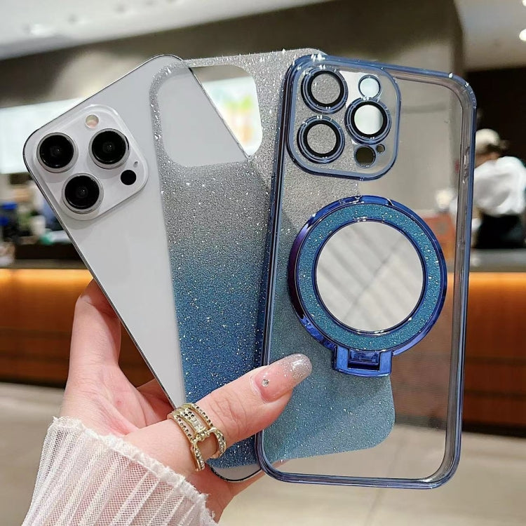 Plated Mirror Holder Gradient Glitter MagSafe Phone Case, For iPhone 16, For iPhone 15 Pro Max, For iPhone 15 Pro Apple Accessories engpla4595 iPhone 16 - APEXEL INDIA - Mobile Lens - Mobile Camera Lens - Cellphone Accessories - Phone Lens - Smartphone Lens