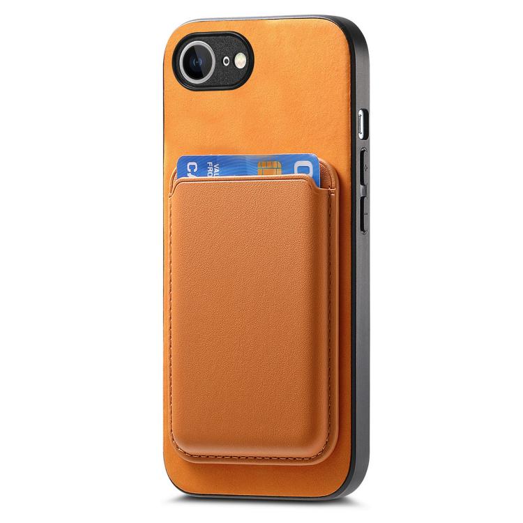 Retro Magsafe Card Bag PU Back Cover Phone Case, For iPhone 16e, For iPhone 16 Pro Max, For iPhone 16 Pro Apple Accessories engret4838 iPhone 16e - APEXEL INDIA - Mobile Lens - Mobile Camera Lens - Cellphone Accessories - Phone Lens - Smartphone Lens