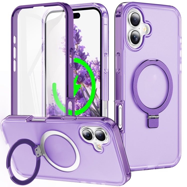 Frosted Skin Feel MagSafe Holder 360 Full Body Phone Case, For iPhone 16 Pro Max, For iPhone 16 Pro, For iPhone 16 Plus, For iPhone 16 Apple Accessories engfro4857 iPhone 16 Pro Max - APEXEL INDIA - Mobile Lens - Mobile Camera Lens - Cellphone Accessories - Phone Lens - Smartphone Lens