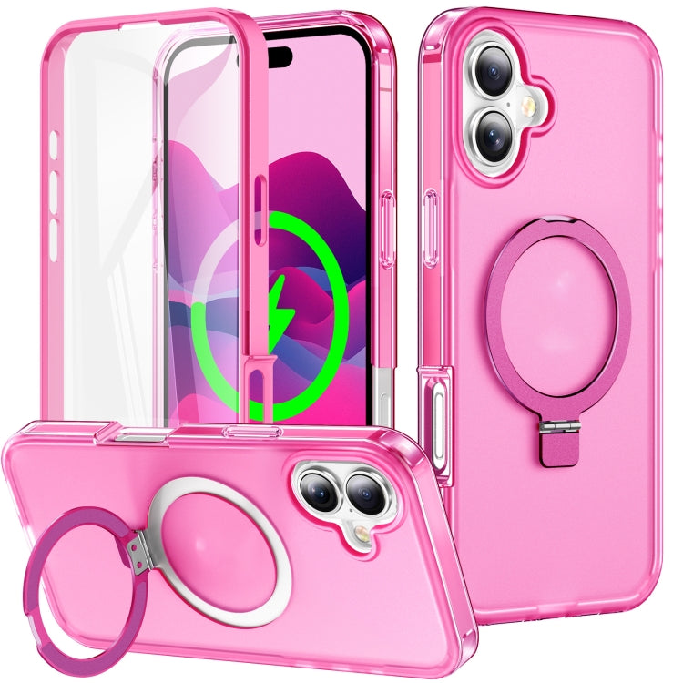 Frosted Skin Feel MagSafe Holder 360 Full Body Phone Case, For iPhone 16 Pro Max, For iPhone 16 Pro, For iPhone 16 Plus, For iPhone 16 Apple Accessories engfro4857 iPhone 16 Pro Max - APEXEL INDIA - Mobile Lens - Mobile Camera Lens - Cellphone Accessories - Phone Lens - Smartphone Lens