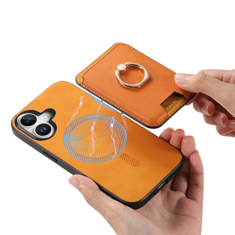 Retro Cross Leather Card Bag MagSafe Phone Case, For iPhone 16, For iPhone 15 Pro Max, For iPhone 15 Pro Apple Accessories engret4884 iPhone 16 - APEXEL INDIA - Mobile Lens - Mobile Camera Lens - Cellphone Accessories - Phone Lens - Smartphone Lens