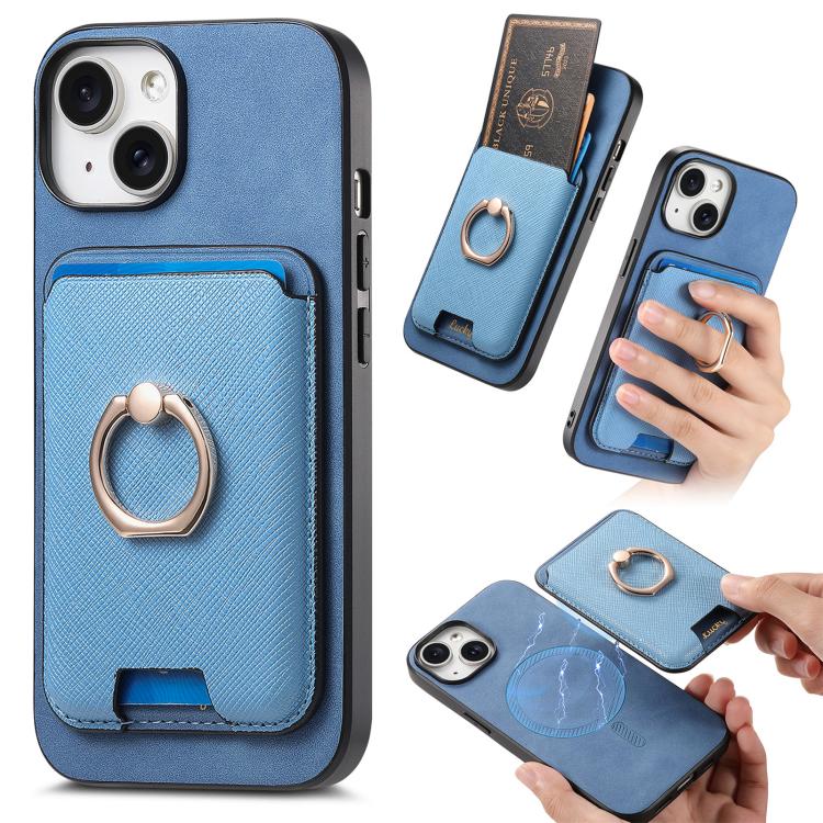 Retro Cross Leather Card Bag MagSafe Phone Case, For iPhone 15 Plus, For iPhone 15, For iPhone 14 Plus Apple Accessories engret4885 iPhone 15 Plus - APEXEL INDIA - Mobile Lens - Mobile Camera Lens - Cellphone Accessories - Phone Lens - Smartphone Lens