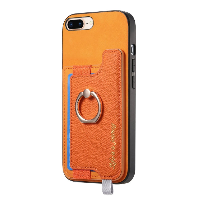 Retro Magsafe Cross Leather Ring Holder Card Bag Phone Case, For iPhone 7 / 8 / SE 2022, For iPhone 12 / 12 Pro, For iPhone X / XS Apple Accessories engret4889 More iPhone Cases - APEXEL INDIA - Mobile Lens - Mobile Camera Lens - Cellphone Accessories - Phone Lens - Smartphone Lens