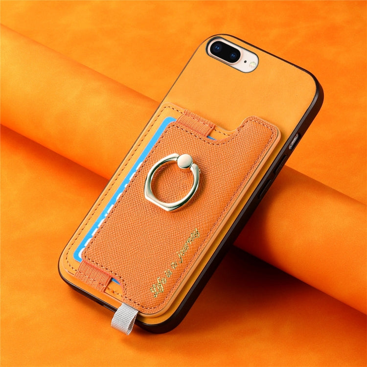 Retro Magsafe Cross Leather Ring Holder Card Bag Phone Case, For iPhone 7 / 8 / SE 2022, For iPhone 12 / 12 Pro, For iPhone X / XS Apple Accessories engret4889 More iPhone Cases - APEXEL INDIA - Mobile Lens - Mobile Camera Lens - Cellphone Accessories - Phone Lens - Smartphone Lens