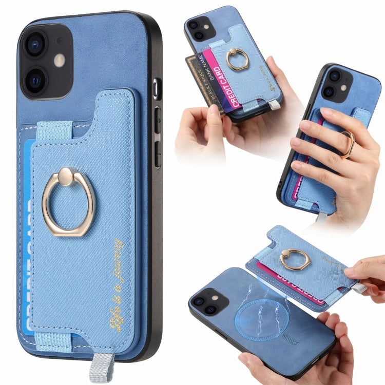 Retro Magsafe Cross Leather Ring Holder Card Bag Phone Case, For iPhone 7 / 8 / SE 2022, For iPhone 12 / 12 Pro, For iPhone X / XS Apple Accessories engret4889 More iPhone Cases - APEXEL INDIA - Mobile Lens - Mobile Camera Lens - Cellphone Accessories - Phone Lens - Smartphone Lens