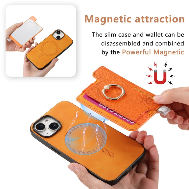 Retro Magsafe Cross Leather Ring Holder Card Bag Phone Case, For iPhone 14, For iPhone 14 Pro, For iPhone 14 Pro Max Apple Accessories engret4887 iPhone 14 - APEXEL INDIA - Mobile Lens - Mobile Camera Lens - Cellphone Accessories - Phone Lens - Smartphone Lens