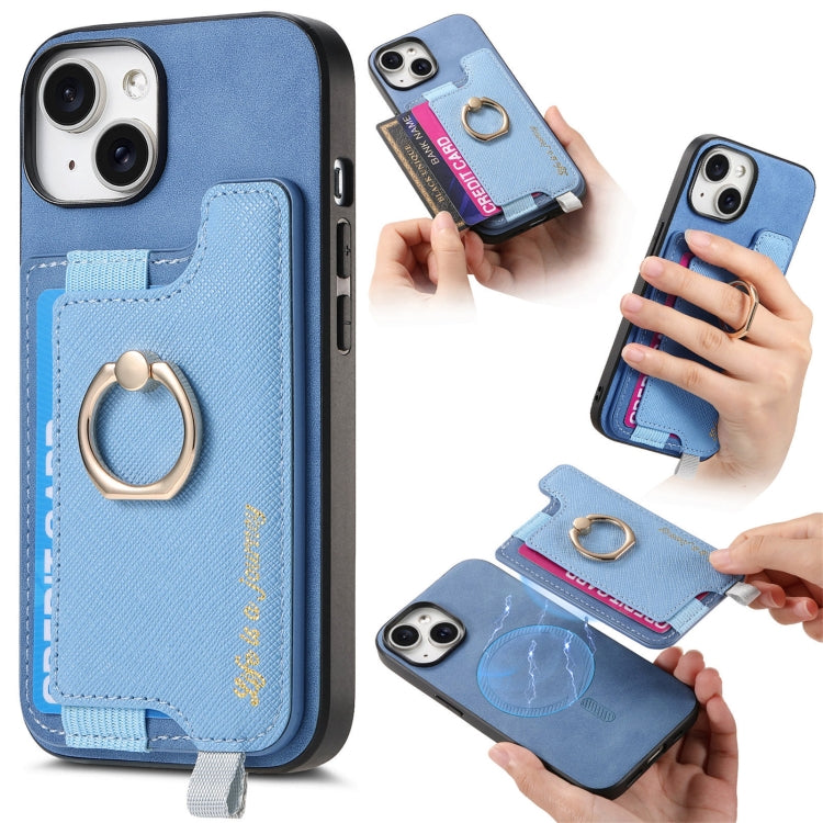 Retro Magsafe Cross Leather Ring Holder Card Bag Phone Case, For iPhone 14, For iPhone 14 Pro, For iPhone 14 Pro Max Apple Accessories engret4887 iPhone 14 - APEXEL INDIA - Mobile Lens - Mobile Camera Lens - Cellphone Accessories - Phone Lens - Smartphone Lens
