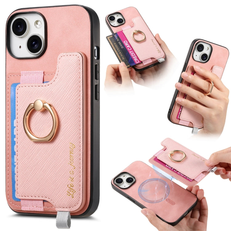 Retro Magsafe Cross Leather Ring Holder Card Bag Phone Case, For iPhone 14, For iPhone 14 Pro, For iPhone 14 Pro Max Apple Accessories engret4887 iPhone 14 - APEXEL INDIA - Mobile Lens - Mobile Camera Lens - Cellphone Accessories - Phone Lens - Smartphone Lens