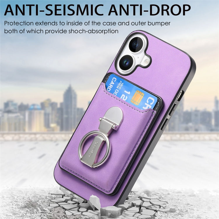 Retro Folding Ring Holder Card Bag MagSafe Phone Case, For iPhone 16, For iPhone 15 Pro Max, For iPhone 15 Pro Apple Accessories engret4890 iPhone 16 - APEXEL INDIA - Mobile Lens - Mobile Camera Lens - Cellphone Accessories - Phone Lens - Smartphone Lens
