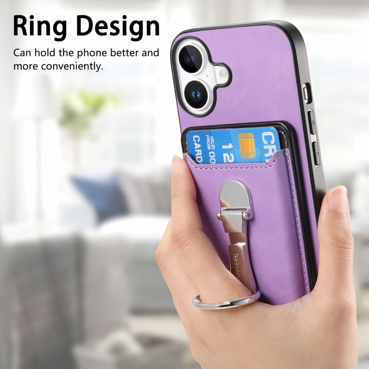 Retro Folding Ring Holder Card Bag MagSafe Phone Case, For iPhone 16, For iPhone 15 Pro Max, For iPhone 15 Pro Apple Accessories engret4890 iPhone 16 - APEXEL INDIA - Mobile Lens - Mobile Camera Lens - Cellphone Accessories - Phone Lens - Smartphone Lens