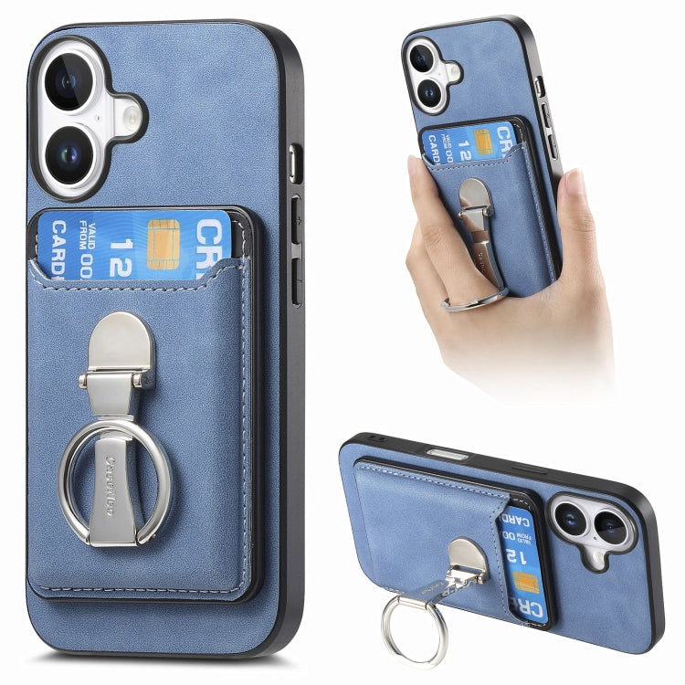 Retro Folding Ring Holder Card Bag MagSafe Phone Case, For iPhone 16, For iPhone 15 Pro Max, For iPhone 15 Pro Apple Accessories engret4890 iPhone 16 - APEXEL INDIA - Mobile Lens - Mobile Camera Lens - Cellphone Accessories - Phone Lens - Smartphone Lens