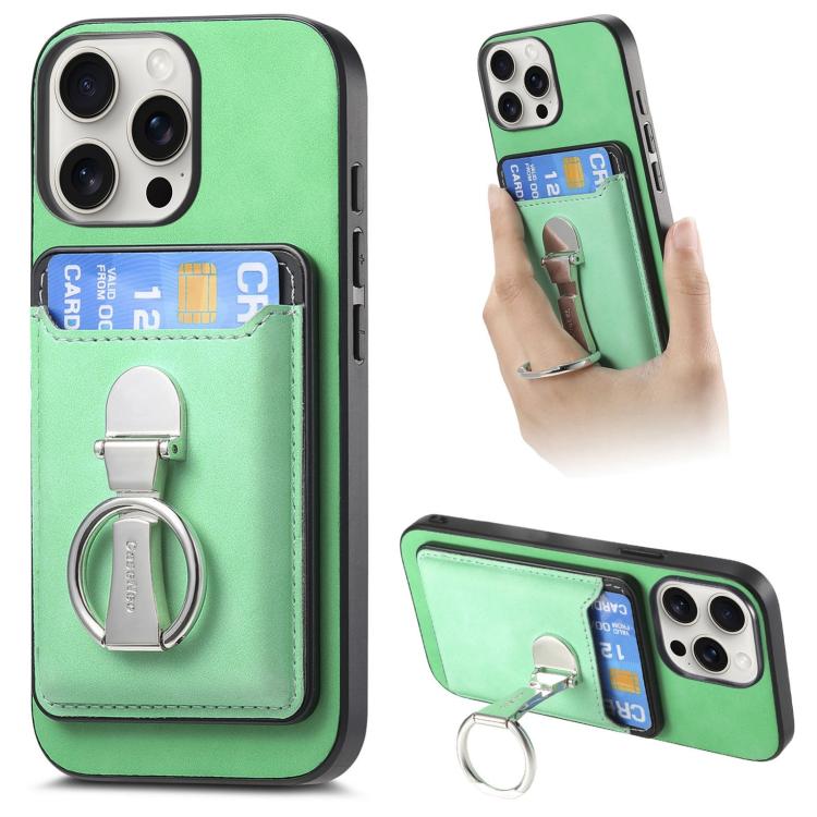 Retro Folding Ring Holder Card Bag MagSafe Phone Case, For iPhone 16, For iPhone 15 Pro Max, For iPhone 15 Pro Apple Accessories engret4890 iPhone 16 - APEXEL INDIA - Mobile Lens - Mobile Camera Lens - Cellphone Accessories - Phone Lens - Smartphone Lens