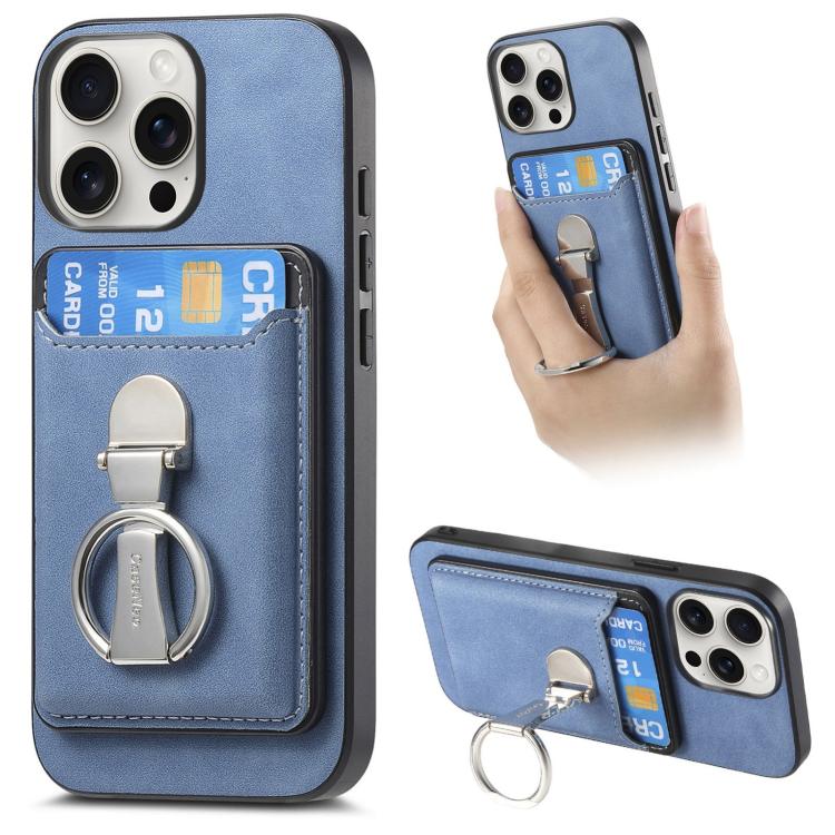 Retro Folding Ring Holder Card Bag MagSafe Phone Case, For iPhone 16, For iPhone 15 Pro Max, For iPhone 15 Pro Apple Accessories engret4890 iPhone 16 - APEXEL INDIA - Mobile Lens - Mobile Camera Lens - Cellphone Accessories - Phone Lens - Smartphone Lens