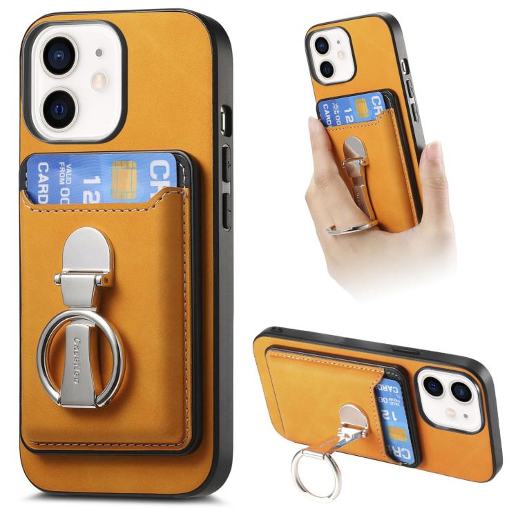 Retro Folding Ring Holder Card Bag MagSafe Phone Case, For iPhone 12, For iPhone 12 Pro Max, For iPhone 12 Pro Apple Accessories engret4899 More iPhone Cases - APEXEL INDIA - Mobile Lens - Mobile Camera Lens - Cellphone Accessories - Phone Lens - Smartphone Lens