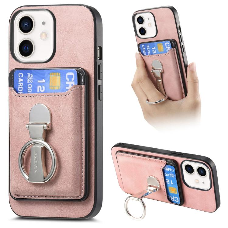 Retro Folding Ring Holder Card Bag MagSafe Phone Case, For iPhone 12, For iPhone 12 Pro Max, For iPhone 12 Pro Apple Accessories engret4899 More iPhone Cases - APEXEL INDIA - Mobile Lens - Mobile Camera Lens - Cellphone Accessories - Phone Lens - Smartphone Lens
