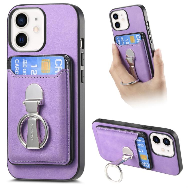 Retro Folding Ring Holder Card Bag MagSafe Phone Case, For iPhone 11 Pro Max, For iPhone 11, For iPhone 11 Pro Apple Accessories engret4895 More iPhone Cases - APEXEL INDIA - Mobile Lens - Mobile Camera Lens - Cellphone Accessories - Phone Lens - Smartphone Lens