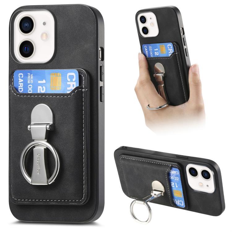 Retro Folding Ring Holder Card Bag MagSafe Phone Case, For iPhone 11 Pro Max, For iPhone 11, For iPhone 11 Pro Apple Accessories engret4895 More iPhone Cases - APEXEL INDIA - Mobile Lens - Mobile Camera Lens - Cellphone Accessories - Phone Lens - Smartphone Lens