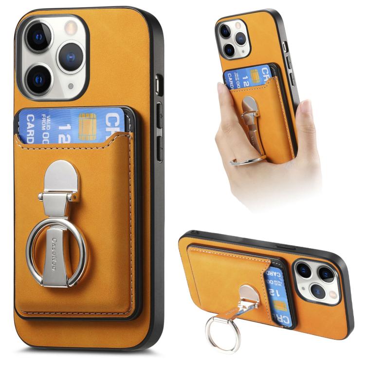 Retro Folding Ring Holder Card Bag MagSafe Phone Case, For iPhone 11 Pro Max, For iPhone 11, For iPhone 11 Pro Apple Accessories engret4895 More iPhone Cases - APEXEL INDIA - Mobile Lens - Mobile Camera Lens - Cellphone Accessories - Phone Lens - Smartphone Lens