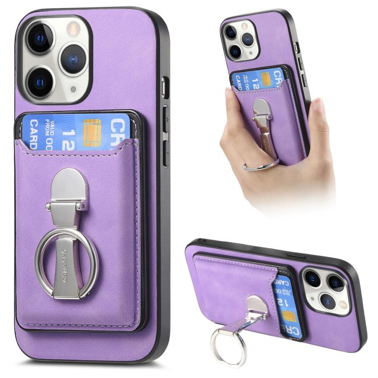 Retro Folding Ring Holder Card Bag MagSafe Phone Case, For iPhone 11 Pro Max, For iPhone 11, For iPhone 11 Pro Apple Accessories engret4895 More iPhone Cases - APEXEL INDIA - Mobile Lens - Mobile Camera Lens - Cellphone Accessories - Phone Lens - Smartphone Lens