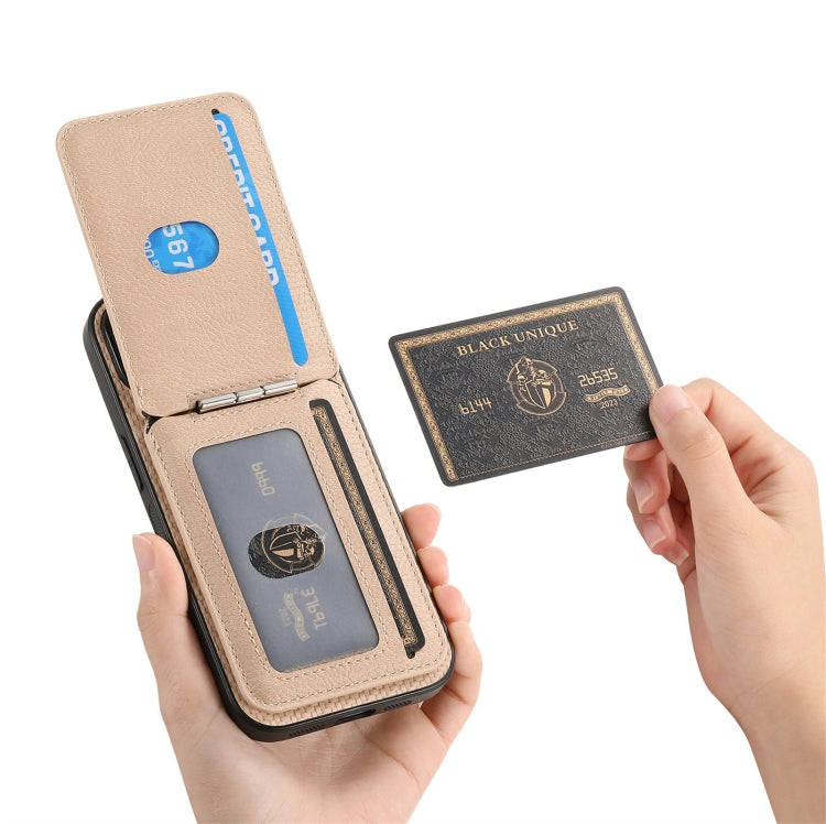 Carbon Fiber MagSafe Vertical Flip Card Bag Phone Case, For iPhone 16 Apple Accessories engcar4900 iPhone 16 - APEXEL INDIA - Mobile Lens - Mobile Camera Lens - Cellphone Accessories - Phone Lens - Smartphone Lens