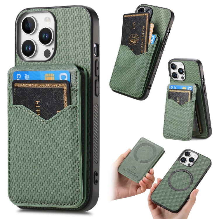 Carbon Fiber MagSafe Vertical Flip Card Bag Phone Case, For iPhone 16e, For iPhone 16 Pro Max, For iPhone 16 Pro, For iPhone 16 Plus Apple Accessories engcar4904 iPhone 16e - APEXEL INDIA - Mobile Lens - Mobile Camera Lens - Cellphone Accessories - Phone Lens - Smartphone Lens