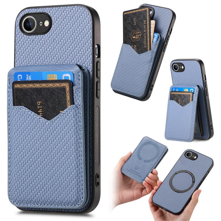 Carbon Fiber MagSafe Vertical Flip Card Bag Phone Case, For iPhone 16e, For iPhone 16 Pro Max, For iPhone 16 Pro, For iPhone 16 Plus Apple Accessories engcar4904 iPhone 16e - APEXEL INDIA - Mobile Lens - Mobile Camera Lens - Cellphone Accessories - Phone Lens - Smartphone Lens