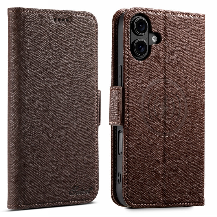 Suteni J08 Multifunctional Cross Texture MagSafe Leather Phone Case, For iPhone 16 Pro Max, For iPhone 16 Pro, For iPhone 16 Plus, For iPhone 16, For iPhone 15 Pro Max, For iPhone 15 Pro, For iPhone 15 Plus, For iPhone 15 Apple Accessories engsut4919 iPhone 16 Pro Max - Suteni - Mobile Lens - Mobile Camera Lens - Cellphone Accessories - Phone Lens - Smartphone Lens