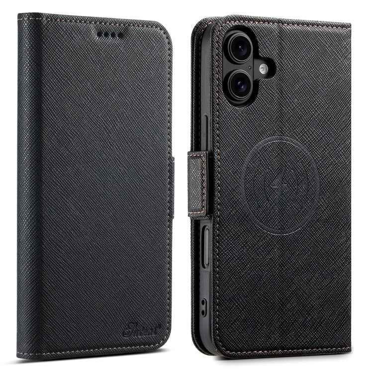 Suteni J08 Multifunctional Cross Texture MagSafe Leather Phone Case, For iPhone 16 Pro Max, For iPhone 16 Pro, For iPhone 16 Plus, For iPhone 16, For iPhone 15 Pro Max, For iPhone 15 Pro, For iPhone 15 Plus, For iPhone 15 Apple Accessories engsut4919 iPhone 16 Pro Max - Suteni - Mobile Lens - Mobile Camera Lens - Cellphone Accessories - Phone Lens - Smartphone Lens