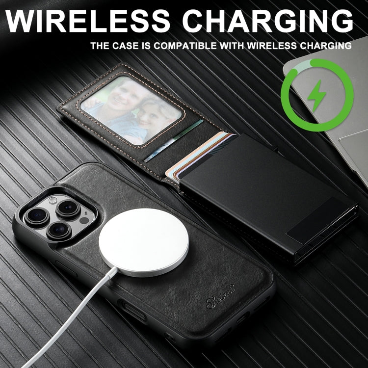 Suteni H19 Oil Wax 2-in-1 MagSafe Removable Card Box Back Phone Case, For iPhone 14 Pro Max, For iPhone 13 Pro Max, For iPhone 13 Pro, For iPhone 13, For iPhone 12, For iPhone 12 Pro Max, For iPhone 12 Pro Apple Accessories engsut4946 iPhone 14 Pro Max - Suteni - Mobile Lens - Mobile Camera Lens - Cellphone Accessories - Phone Lens - Smartphone Lens