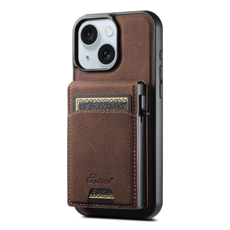 Suteni H19 Litchi Grain 2-in-1 MagSafe Removable Card Box Back Phone Case Apple Accessories engsut5725 iPhone 15 iPhone 15 Cases Suteni - Suteni - Mobile Lens - Mobile Camera Lens - Cellphone Accessories - Phone Lens - Smartphone Lens