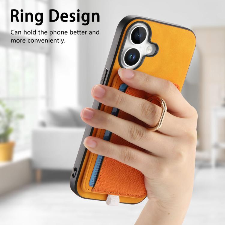 Retro Cross Leather Ring Side Insert Card Bag MagSafe Phone Case, For iPhone 16 Plus, For iPhone 16, For iPhone 15 Pro max Apple Accessories engret5066 iPhone 16 Plus - APEXEL INDIA - Mobile Lens - Mobile Camera Lens - Cellphone Accessories - Phone Lens - Smartphone Lens
