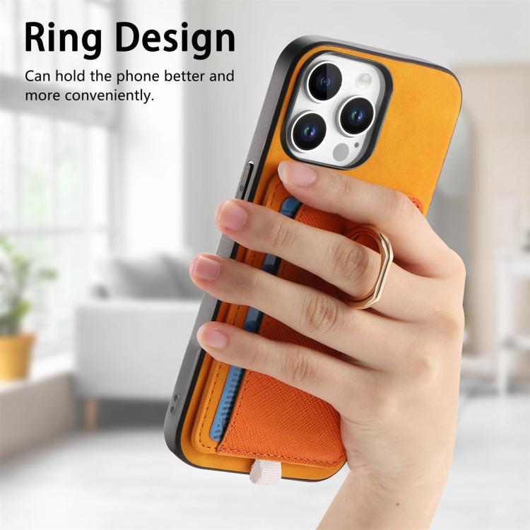 Retro Cross Leather Ring Side Insert Card Bag MagSafe Phone Case, For iPhone 15 Pro, For iPhone 15 Plus, For iPhone 15 Apple Accessories engret5082 iPhone 15 Pro - APEXEL INDIA - Mobile Lens - Mobile Camera Lens - Cellphone Accessories - Phone Lens - Smartphone Lens