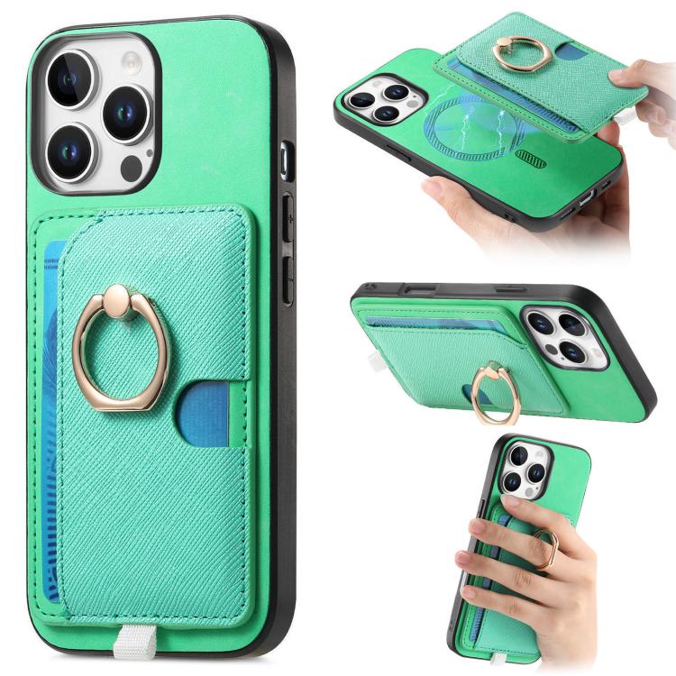 Retro Cross Leather Ring Side Insert Card Bag MagSafe Phone Case, For iPhone 15 Pro, For iPhone 15 Plus, For iPhone 15 Apple Accessories engret5082 iPhone 15 Pro - APEXEL INDIA - Mobile Lens - Mobile Camera Lens - Cellphone Accessories - Phone Lens - Smartphone Lens