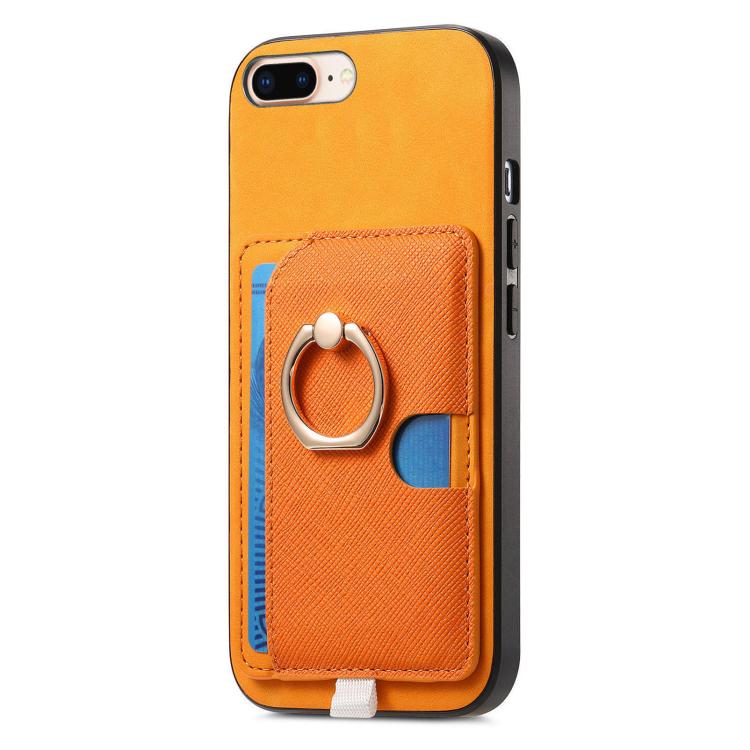 Retro Cross Leather Ring Side Insert Card Bag MagSafe Phone Case Apple Accessories engret5909 More iPhone Cases - APEXEL INDIA - Mobile Lens - Mobile Camera Lens - Cellphone Accessories - Phone Lens - Smartphone Lens