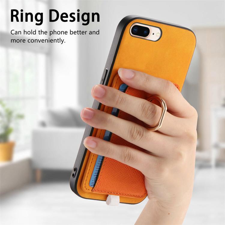 Retro Cross Leather Ring Side Insert Card Bag MagSafe Phone Case Apple Accessories engret5909 More iPhone Cases - APEXEL INDIA - Mobile Lens - Mobile Camera Lens - Cellphone Accessories - Phone Lens - Smartphone Lens
