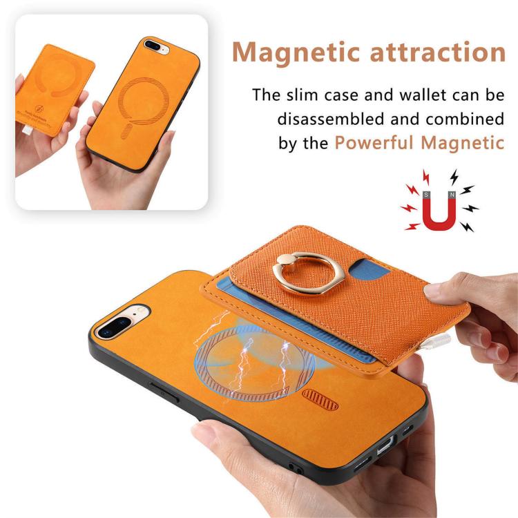 Retro Cross Leather Ring Side Insert Card Bag MagSafe Phone Case Apple Accessories engret5909 More iPhone Cases - APEXEL INDIA - Mobile Lens - Mobile Camera Lens - Cellphone Accessories - Phone Lens - Smartphone Lens