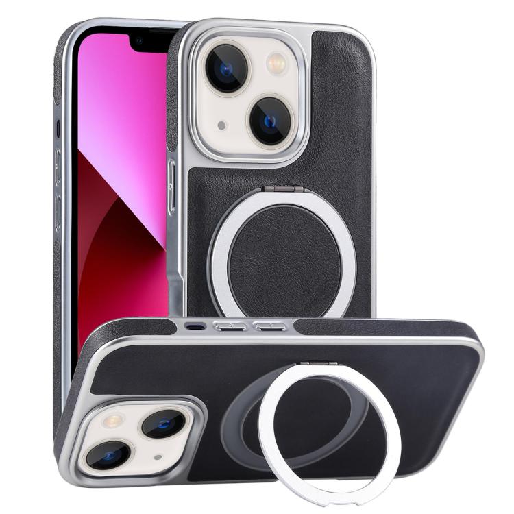 Plated Leather Grain Rotation MagSafe Holder Phone Case, For iPhone 13 Pro Max, For iPhone 13 Pro, For iPhone 13 Apple Accessories engpla5095 More iPhone Cases - APEXEL INDIA - Mobile Lens - Mobile Camera Lens - Cellphone Accessories - Phone Lens - Smartphone Lens