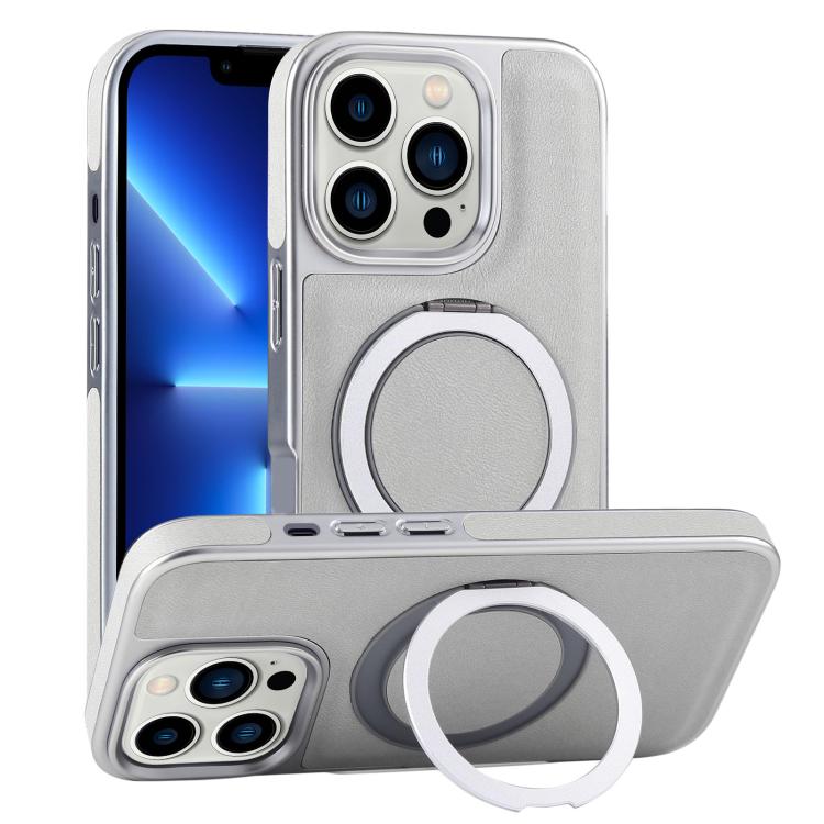 Plated Leather Grain Rotation MagSafe Holder Phone Case, For iPhone 13 Pro Max, For iPhone 13 Pro, For iPhone 13 Apple Accessories engpla5095 More iPhone Cases - APEXEL INDIA - Mobile Lens - Mobile Camera Lens - Cellphone Accessories - Phone Lens - Smartphone Lens