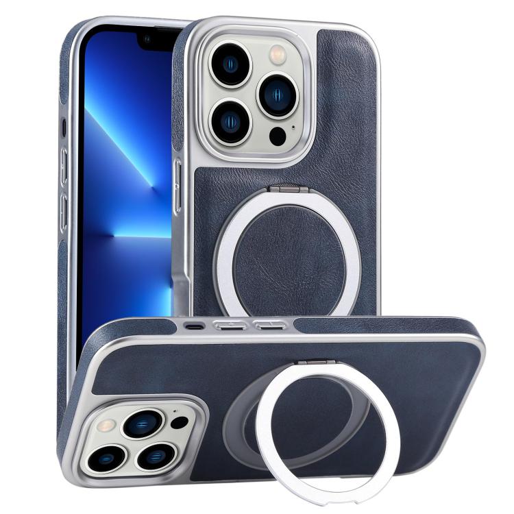 Plated Leather Grain Rotation MagSafe Holder Phone Case, For iPhone 13 Pro Max, For iPhone 13 Pro, For iPhone 13 Apple Accessories engpla5095 More iPhone Cases - APEXEL INDIA - Mobile Lens - Mobile Camera Lens - Cellphone Accessories - Phone Lens - Smartphone Lens