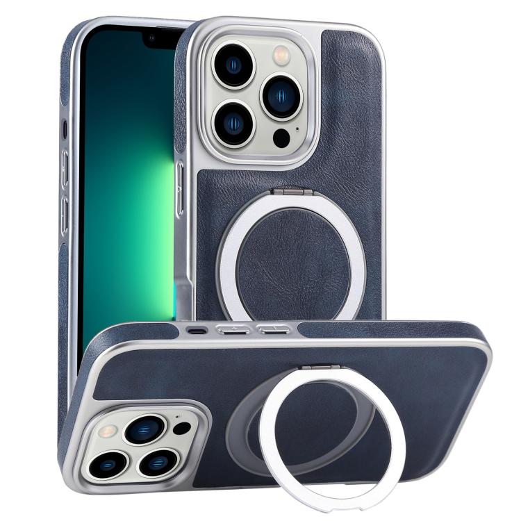 Plated Leather Grain Rotation MagSafe Holder Phone Case, For iPhone 13 Pro Max, For iPhone 13 Pro, For iPhone 13 Apple Accessories engpla5095 More iPhone Cases - APEXEL INDIA - Mobile Lens - Mobile Camera Lens - Cellphone Accessories - Phone Lens - Smartphone Lens