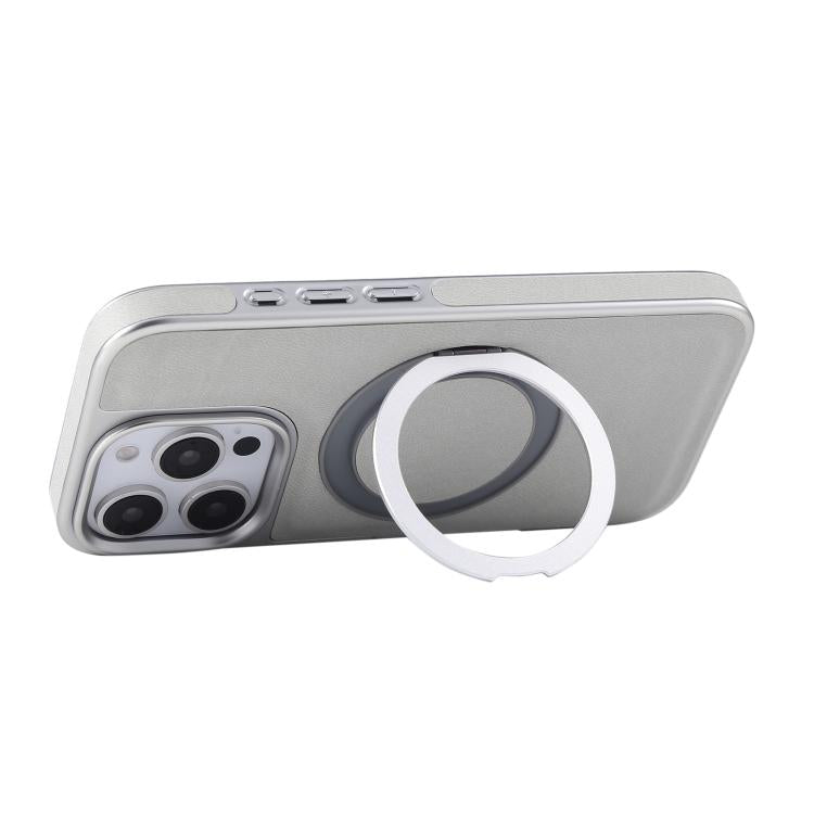 Plated Leather Grain Rotation MagSafe Holder Phone Case, For iPhone 16 Pro Max, For iPhone 16 Pro, For iPhone 16 Plus, For iPhone 16 Apple Accessories engpla5083 iPhone 16 Pro Max - APEXEL INDIA - Mobile Lens - Mobile Camera Lens - Cellphone Accessories - Phone Lens - Smartphone Lens