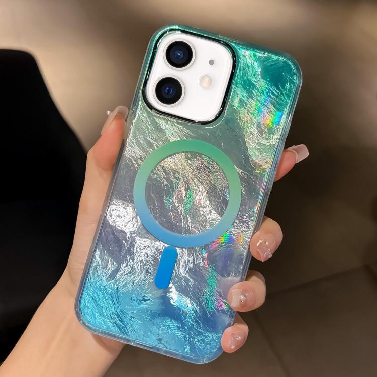 Plating Gradient Glacier Texture MagSafe Phone Case, For iPhone 11 Apple Accessories engpla5090 More iPhone Cases - APEXEL INDIA - Mobile Lens - Mobile Camera Lens - Cellphone Accessories - Phone Lens - Smartphone Lens