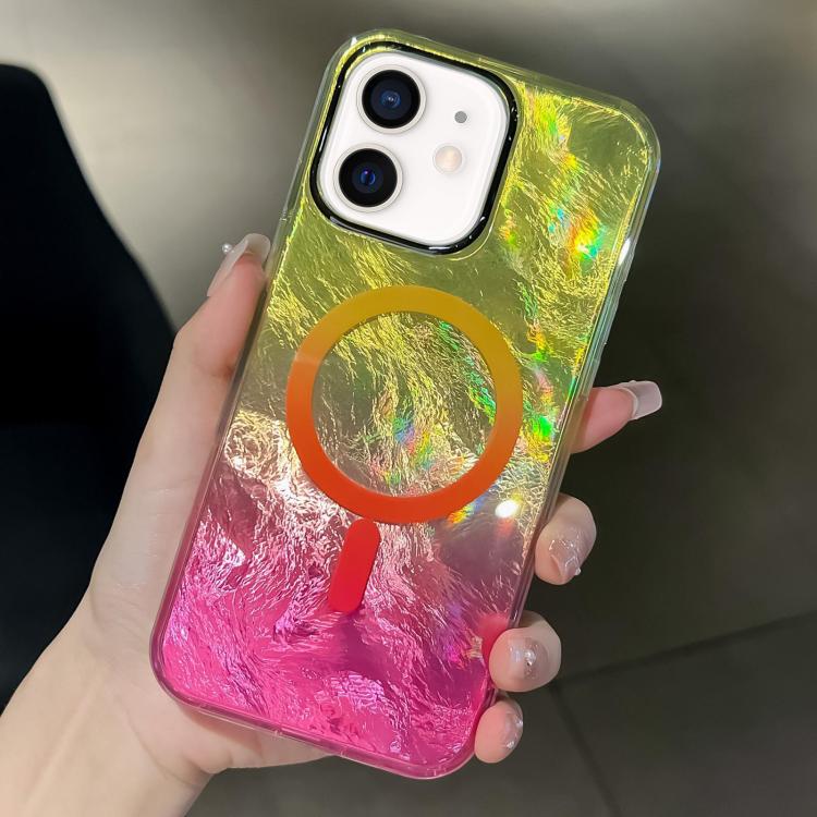 Plating Gradient Glacier Texture MagSafe Phone Case, For iPhone 11 Apple Accessories engpla5090 More iPhone Cases - APEXEL INDIA - Mobile Lens - Mobile Camera Lens - Cellphone Accessories - Phone Lens - Smartphone Lens