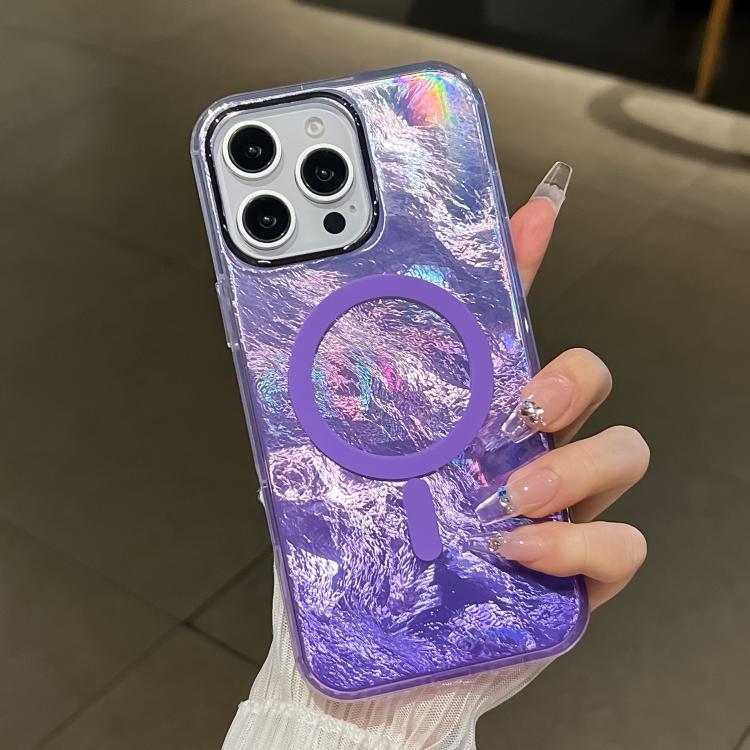 Plating Gradient Glacier Texture MagSafe Phone Case, For iPhone 16, For iPhone 15 Pro Max, For iPhone 15 Pro Apple Accessories engpla5097 iPhone 15 Pro Max - APEXEL INDIA - Mobile Lens - Mobile Camera Lens - Cellphone Accessories - Phone Lens - Smartphone Lens