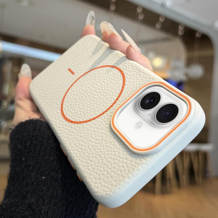 Orange Ring MagSafe Litchi Grain TPU Phone Case, For iPhone 16 Pro Max, For iPhone 16 Pro, For iPhone 16 Plus, For iPhone 16 Apple Accessories engora5118 iPhone 16 Pro Max - APEXEL INDIA - Mobile Lens - Mobile Camera Lens - Cellphone Accessories - Phone Lens - Smartphone Lens