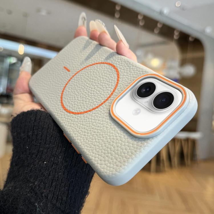 Orange Ring MagSafe Litchi Grain TPU Phone Case, For iPhone 16 Pro Max, For iPhone 16 Pro, For iPhone 16 Plus, For iPhone 16 Apple Accessories engora5118 iPhone 16 Pro Max - APEXEL INDIA - Mobile Lens - Mobile Camera Lens - Cellphone Accessories - Phone Lens - Smartphone Lens