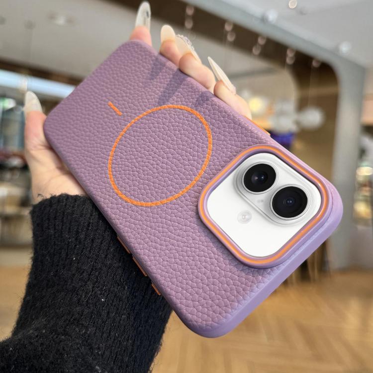 Orange Ring MagSafe Litchi Grain TPU Phone Case, For iPhone 16 Pro Max, For iPhone 16 Pro, For iPhone 16 Plus, For iPhone 16 Apple Accessories engora5118 iPhone 16 Pro Max - APEXEL INDIA - Mobile Lens - Mobile Camera Lens - Cellphone Accessories - Phone Lens - Smartphone Lens