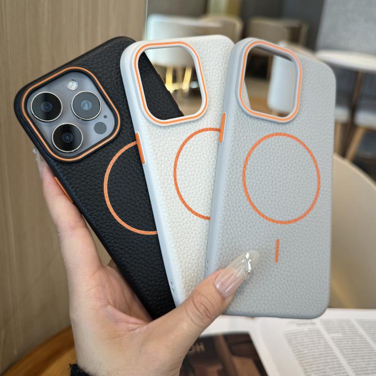 Orange Ring MagSafe Litchi Grain TPU Phone Case, For iPhone 16 Pro Max, For iPhone 16 Pro, For iPhone 16 Plus, For iPhone 16 Apple Accessories engora5118 iPhone 16 Pro Max - APEXEL INDIA - Mobile Lens - Mobile Camera Lens - Cellphone Accessories - Phone Lens - Smartphone Lens