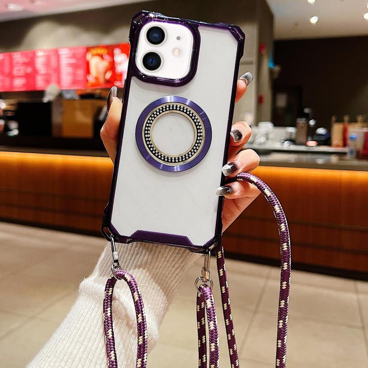 Traveler Crossbody Lanyard MagSafe Four-corner TPU Clear Phone Case, For iPhone 14 Plus, For iPhone 14, For iPhone 14 Pro, For iPhone 14 Pro Max, For iPhone 13 Pro Max, For iPhone 13 Pro, For iPhone 13, For iPhone 12 Apple Accessories engtra5127 iPhone 14 Plus - APEXEL INDIA - Mobile Lens - Mobile Camera Lens - Cellphone Accessories - Phone Lens - Smartphone Lens